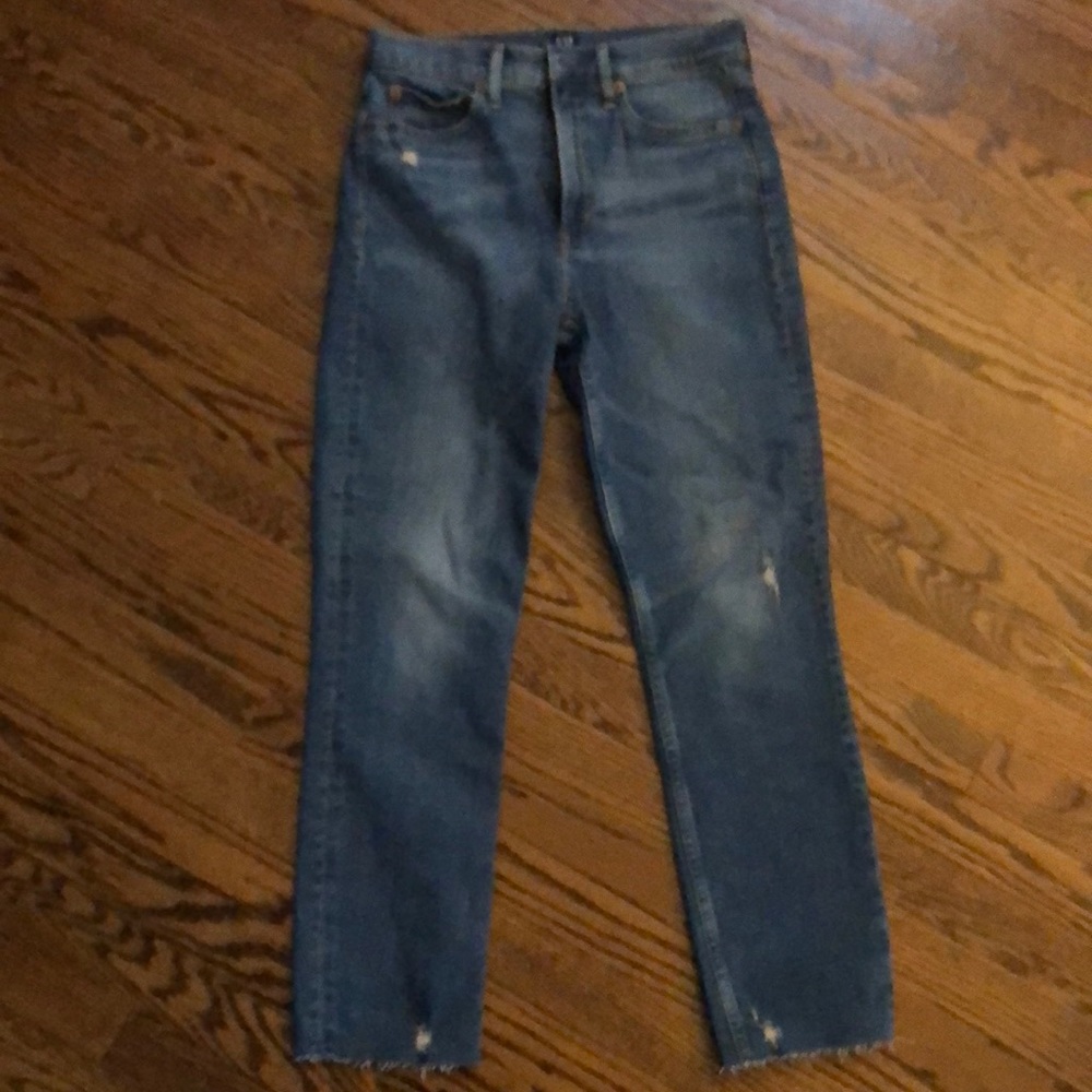 Gap - high rise cigarette jeans - 6